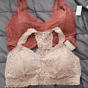 2 Maurices bralettes